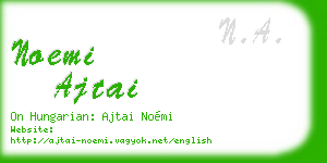 noemi ajtai business card